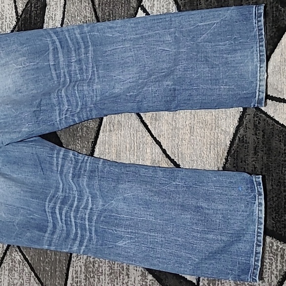 BKE RYAN SHORT BACK EMBROIDERED DOUBLE POCKETS STRAIGHT LEG DENIM JEAN - Picture 15 of 16